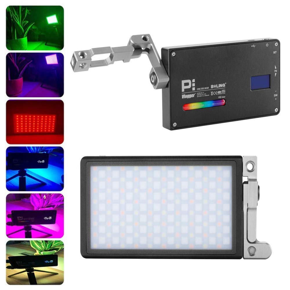 Boling BL-P1 RGB Camera Light 2500K-8500K Photo Light Built-in Battery Studio and Lighting Video Lighting
