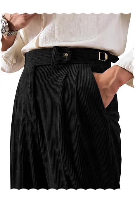 BAON】24FW☆ [BAONHAUS] Corduroy Velvet Banding Jogger PT