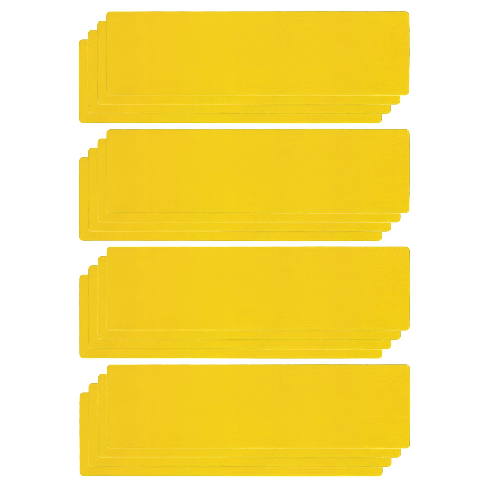 PATIKIL Magnetic Name Tag 8.27x2.3Inch, 16 Pcs Dry Erase Magnet Labels Waterproof Reusable Strips for Classroom Office Refrigerator Home whiteboard, Yellow