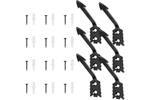 Deer Skull Mount - 6 Piece Stainless Steel Antler Holder - Deer Mount Hanger,for Goat Cow Christmas Farmhouse Outdoor Cabin H