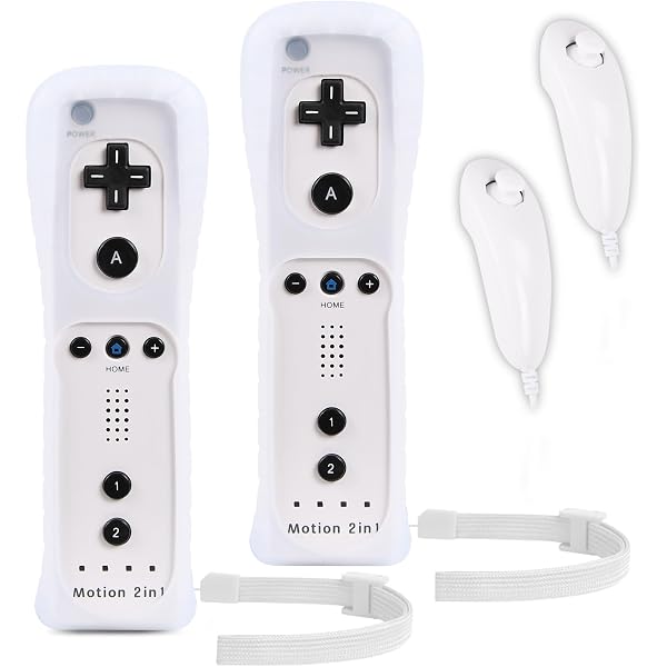 Amazon.com: NC 2Pack Motion Plus Wii Controllers with Nunchucks