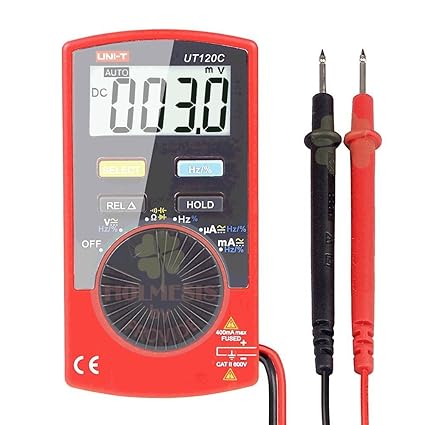 UNI-T UT120C 3 3/4 Auto Ranging Digital Multimeter, AC/DC Current Voltage Tester for Checking Automobile, Motor and Radio Equipment