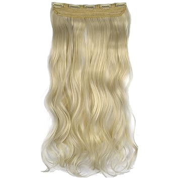 Buy Shangzi 24 Curly Snow White Mix Bleach Blonde Clip In Hair