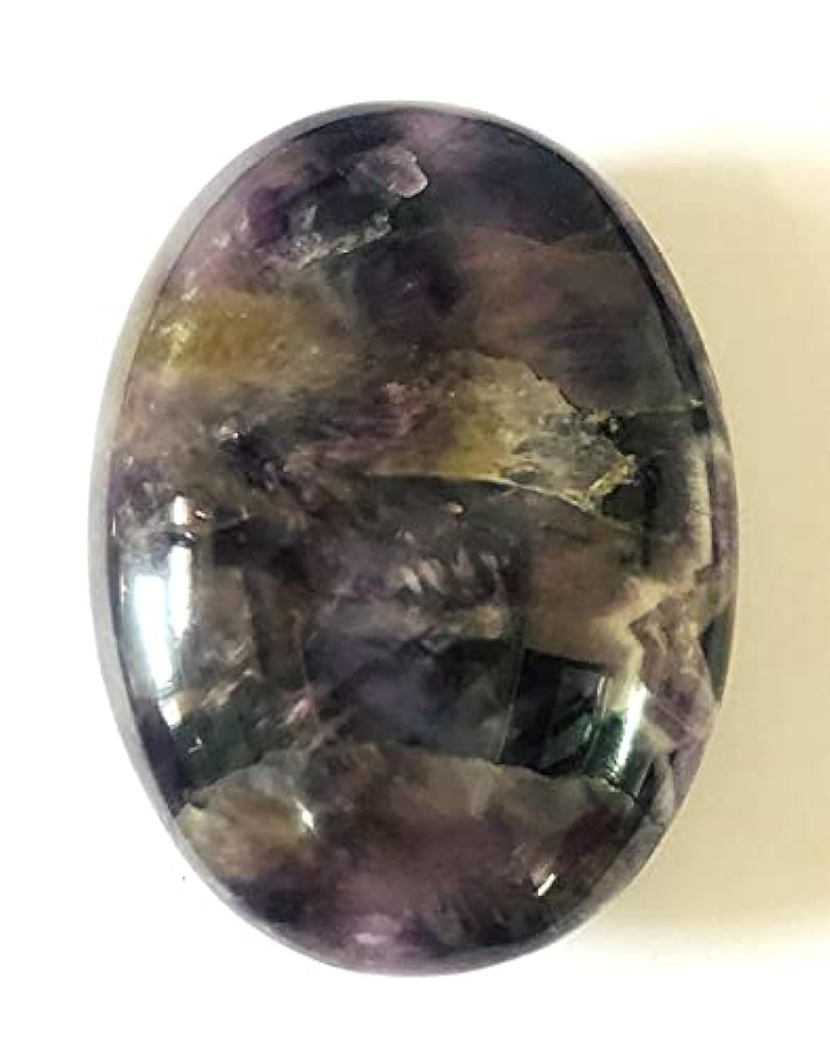 crystalmiracle Amethyst Oval Palm Stone Healing Gemstone Crystal Energy Chakra Wellness Gift Reiki Handcrafted