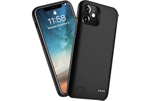 HUGUODONG Battery Case iPhone 12 Mini(5.4 inch), Large Capacity 10000mAh Ultra-Thin Portable 2-in-1 Charging and Protection Battery case,Compatible with iPhone 12 Mini Extended Battery Charger case