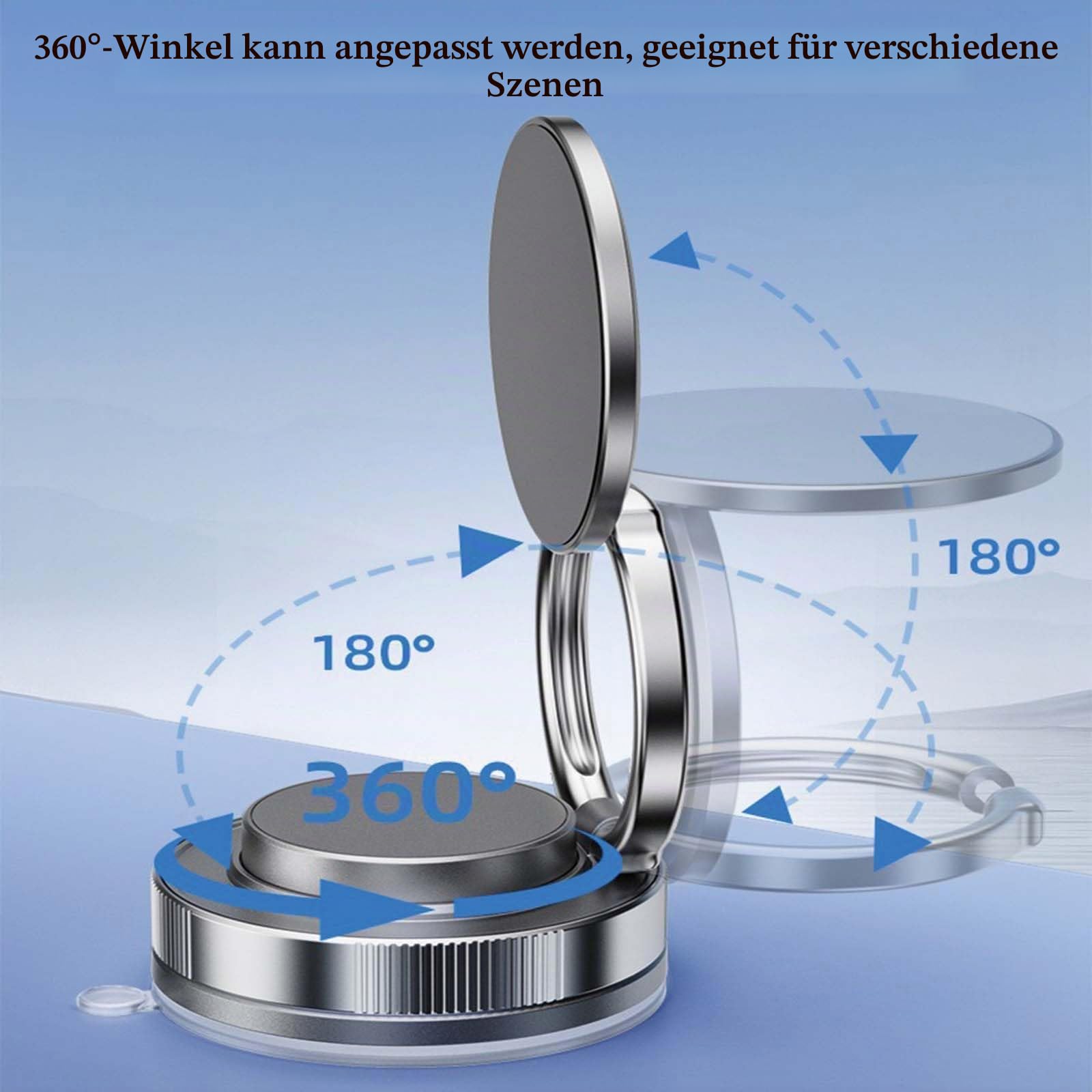 LANTING Handyhalterung Auto Vakuum Magnetisch 360° Drehbar 3