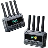 ACCSOON CineView SE 4K Wireless Video Transmission System 2.4+5Ghz Dual Channel Wireless HDMI&amp;SDI Transmitter and Receiver 4K30 &le;0.05 Latency 1300ft/400m Range 1 Wired + 4 Wireless Connections