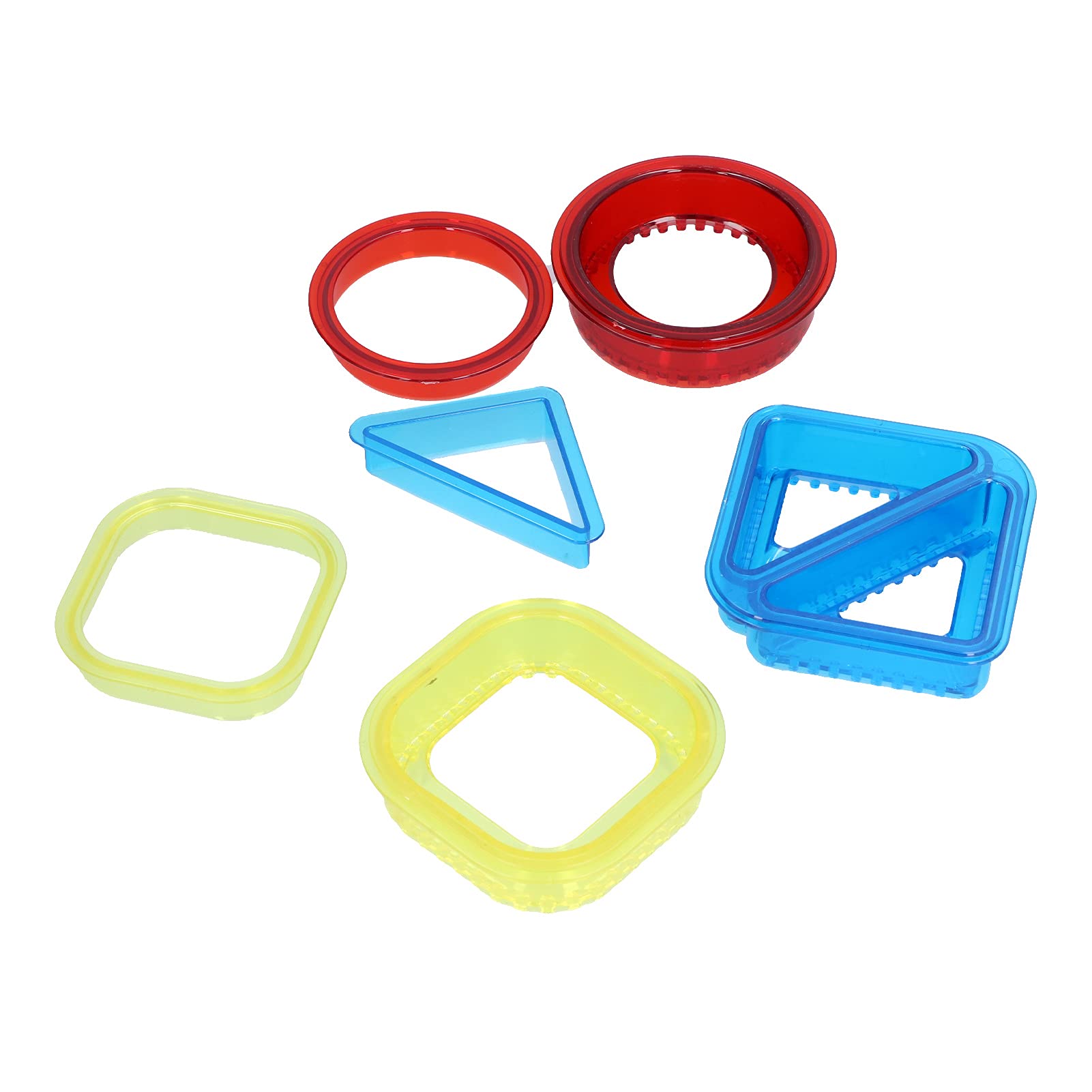 3PCS Sandwich Cutter and Sealer, Biscuit Cutter Decruster Sandwich Maker Round Square Triangle Shapes Fruit and Vegetable Cookie Cutters Sandwich Decruster Pancake Maker for Kids Bento Box