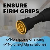 JJ PRIME Extendable Curtain Pole No Drilling Tension Rods Telescopic Black view 3