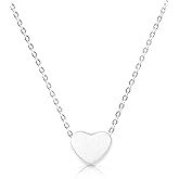Altitude Boutique Heart Necklace for Women 18kt Gold Rose Gold or Silver PlateChoker or Long Necklace Friendship Dainty Womens Adjustable 15" 16" 17" 18"