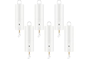 Therwen 6 Pcs Ornament Spinner Battery Operated Wind Spinner Motor Rotator Disco Ball Motor Outdoor Hanging Ornament for Mard