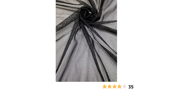 amazon com small micro hole see through stretch nylon spandex mesh power net fabric black