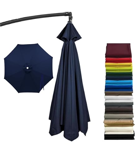 double patio umbrella stand Double-Sided Patio Umbrella with LED Lights