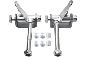 QASKEHKT Steering Spindle Bracket Set 5/8" Axle Kingpin 4-1/2" Long for Go Kart 212cc 196cc 6.5hp 13hp 15hp 420cc 301cc Manco Azusa Yerf-Dog Right and Left