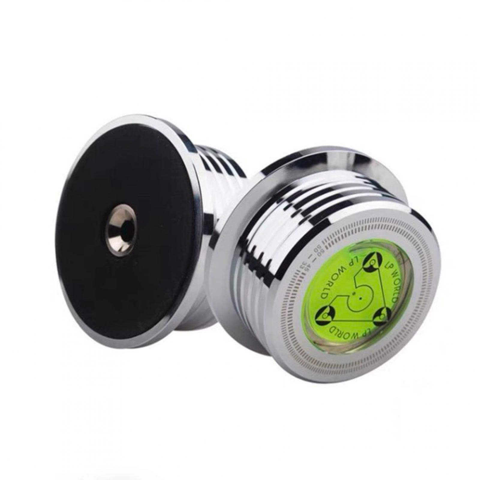 Faderr LP Disc Stabilizer 50Hz/60Hz Weight Stabilizer Turntable Disc Record Stabilizer Clamp, Weight Stabilizer Clamp for Lp Record Players, Phonographs, Stereo Jukeboxes(Silver)