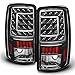 AKKON - For 2000-2006 Suburban Tahoe Yukon XL Denali Liftgate Model Style G2 Black C-Sty LED Tail Lights Brake Lamps Pair
