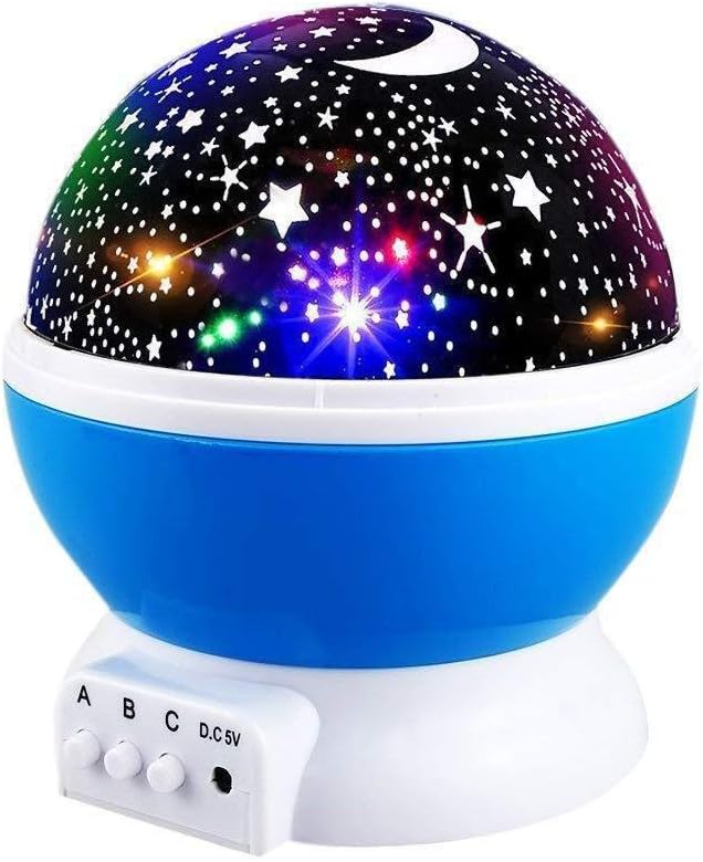 Star Night Lights for Kids, Star Nightlight Projector Rotating Starry Nursery Lamp for Bedroom Toys for 3-12 Year Old Boys Girls 3 4 5 6-12 Year Old Girls Boys Gift Christmas Xmas Gifts for Kids Blue