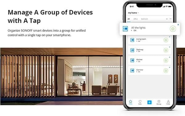 Leeofty RF WiFi Smart Switch Inalmbrico Smart Home WiFi Control Remoto APLICACIN Control Trabaje con Home para iOS Android Smartphone