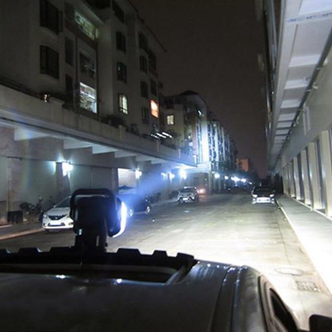1pcs Black 12v 24v 50w 360 CREE LED Rotating Remote Control Search Work Light Spot for Hummer Jeep Off-Road Vehicles Trucks Car Boat SUV Home Security Emergency Search Lighting: Automotive