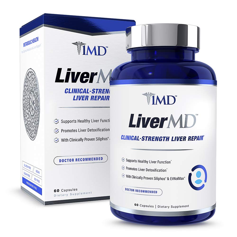1MD LiverMD Liver Cleanse Supplement Milk Thistle Extract Highly