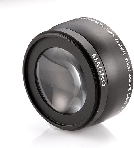 Fotga 58mm 0 45x Objectif Grand Angle Avec Macro Conversion Pour