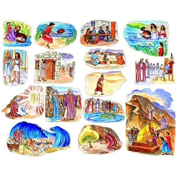 The Story Of Moses Felt Figures For Flannel Board Bible Stories Precut Amazon Ca Toys Games