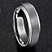 Tungsten Ring Mens Wedding Band 4mm/6mm/8mm Black/Rose Gold Plated Matte Finish Brushed Polish/Beveled/Edge Comfort Fit