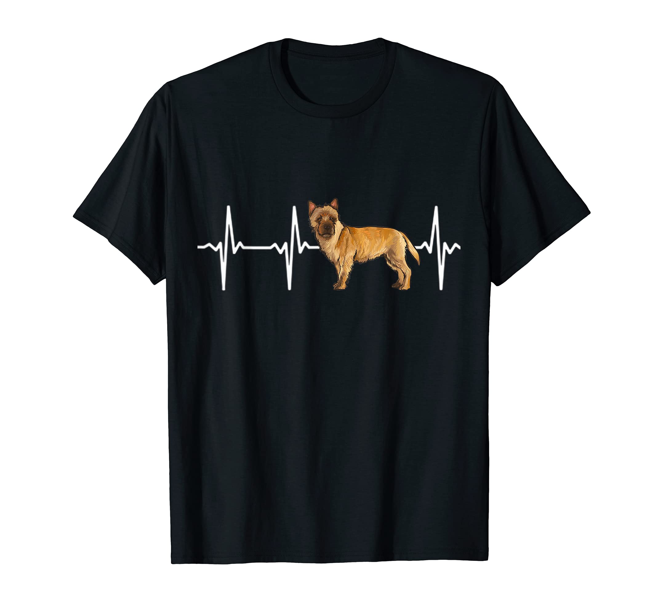 Cairn Terrier Heartbeat Love My Dog T-Shirt