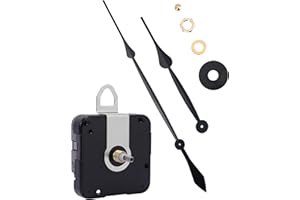 MakerTick High Torque Clock Movement with 17.7" Clock Hands – Large Wall Clock Motor Replacement for 36" to 50" DIY Clocks – Battery-Operated, Clock Mechanism Kit