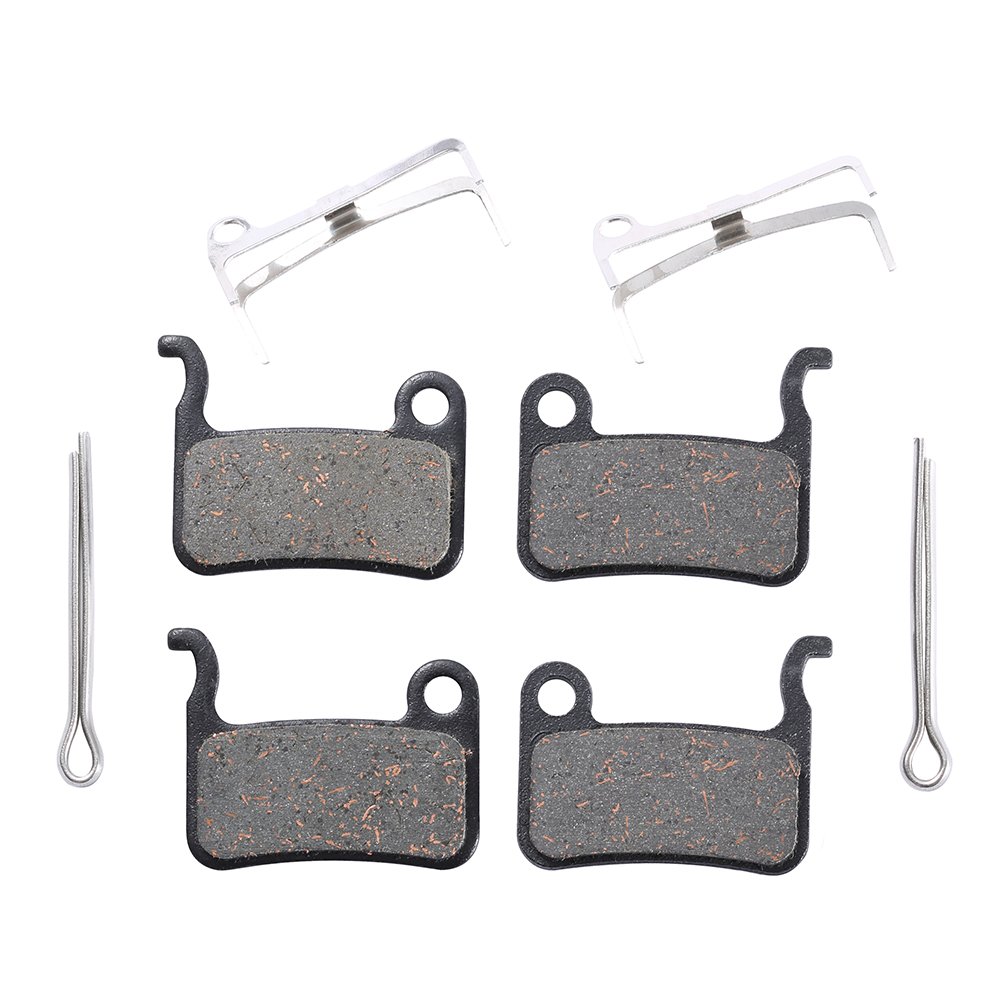 2 Sets Semi-Metallic Bicycle Disc Brake Pads for Shimano Deore M535 M595 M596 Deore XT M765 M775 M776 XTR M965 M966 M975 LX M585 SLX M665 T665