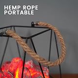 Keenso Bonfire Lamp Decor Iron Fireplace Light Safe Wide Application Room Type B view 7