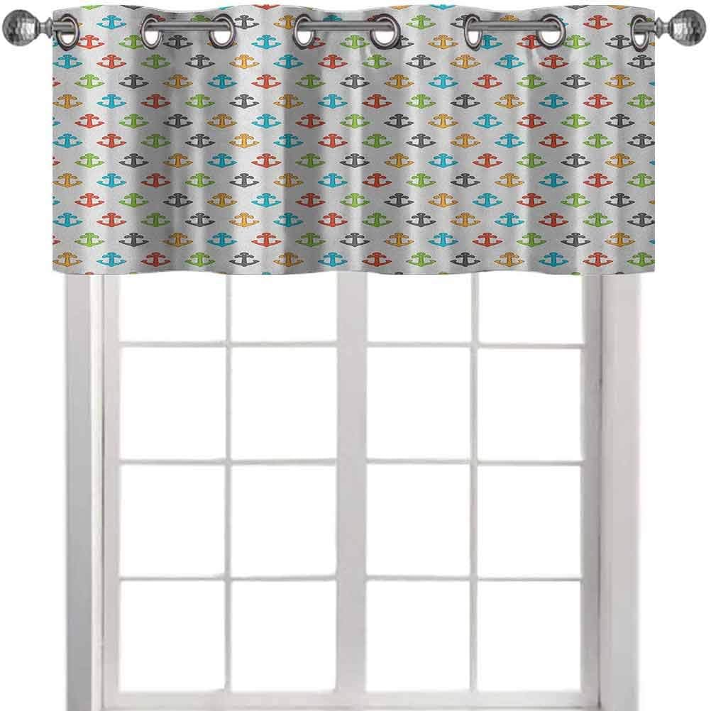 Aishare Store - Cenefa de cortina para ventana, patrón de anclajes y