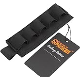 Excellent Elite Spanker Tactical Nylon 5 Round Shotgun Bullet Shell Holder Elastic 12 Gauge Shotshell Holder Ammo Pouch for R