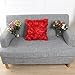 SeptCity Decorative Throw Pillow Covers for Couch Cushion Case, Romantic Love Satin Rose Wedding Party Home Decor, Home Gift (Set of 2)-Red