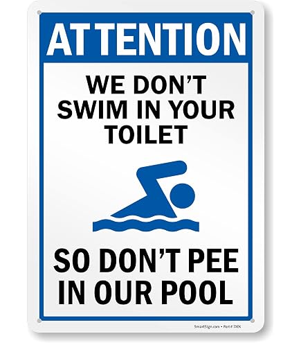Warnschild „Sharks Have Been Spotted In This Pool“ – Aluminium, 21,6x25,4 Cm, Witzig & Wetterfest