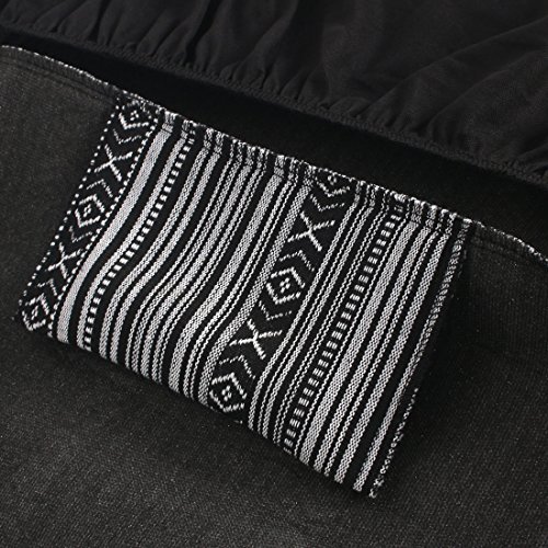 Copap Black & Gray Baja Saddle Blanket Car Seat Covers with Steering Wheel Cover & Seat Belt Protectors 10pc Universal Seat Covers Full Set for Sedan, Car & Van