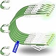 Rapink Patch Cables Cat6/ Cat6a 2ft (24 Pack) Slim, Cat6a Ethernet Patch Cable 20G Support, Snagless Cat 6 Patch Cable for Patch Panel to Switch, Flexiable Cat6 Ethernet Cable Green