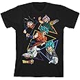 Dragon Ball Super Characters Boys Black Graphic Tee Shirt