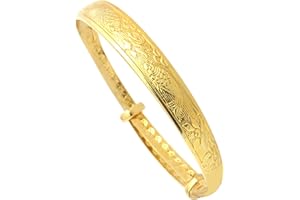 VJOSA Fashion Simple 18K Gold Plated Fish Pattern Adjustable Cuff Bracelet