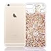 iPhone 6 Plus Case,Crazy Panda 3D Creative Glitter Design iPhone 6 Plus Quicksand Bling Adorable flowing Floating Moving Shine Glitter Case iPhone 6 Plus/6S Plus - Light gold diamonds