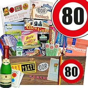 DDR Box XXL / Spezialitäten Korb / Geburtstag 80 / Geschenkset Vater