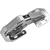 Lancher 4-Pack Hinge Easy Installation Hinges Full Overlay and Insert Hinge for Drawer Window Cupboard Soft Close Cabinet Door Hinges