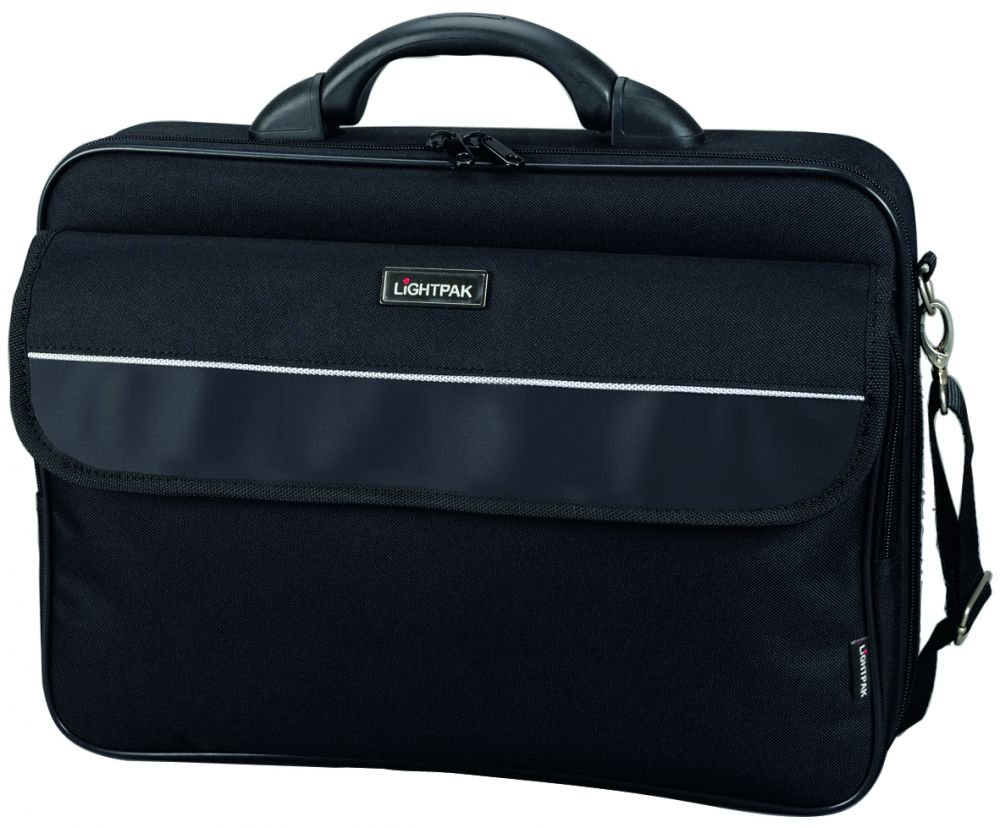 Lightpak - 46111 ELITE L - business laptop bag for 17 inch laptop, nylon, black