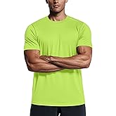 Zengjo Mens Athletic Shirts Moisture Wicking Short Sleeve Quick Dry Workout T-Shirt for Gym Running Exercise