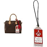 HUXRY CARCH Boarding Pass Keychain for Speedy 25 30 35 Bag Charm,Luggage (Boarding Pass RED)