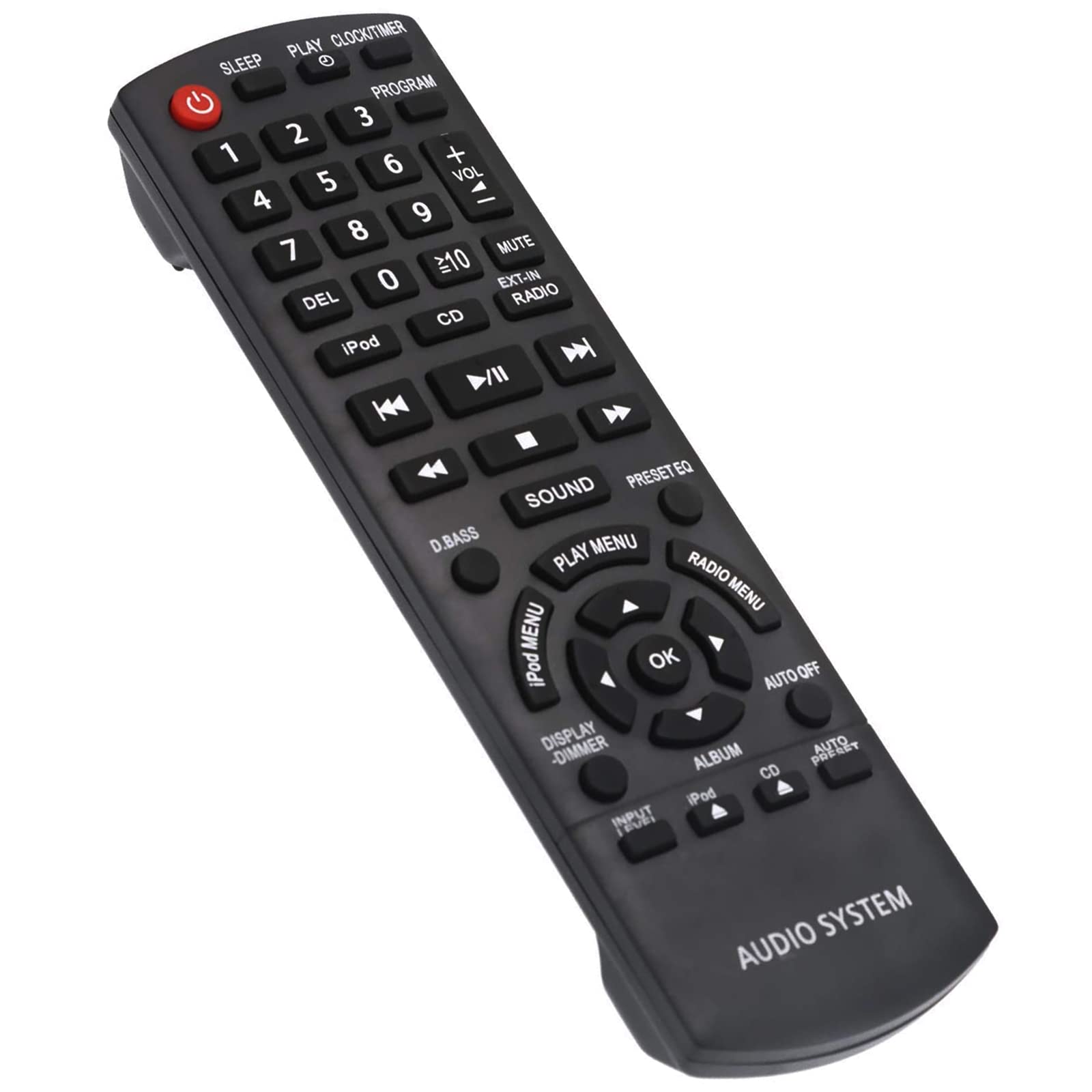 AULCMEET N2QAYB000641 Sub N2QAYB000640 Replacement Remote Control for Panasonic CD Stereo System
