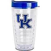 Logo Brands Kentucky 16oz Flipside Dbl Wall Clear Tumbler