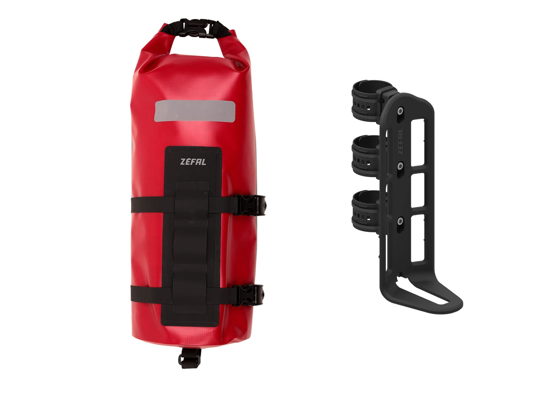 ZEFAL Z Adventure Fork Pack Front Bag & Holder, Red, 6 Litre