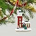 Hallmark Keepsake 2017 Santa and Polar Bear Holiday Lighthouse Dated Christmas Ornament with Light