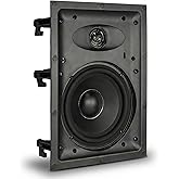 STUDIOFINIX 6.5 Inch 2-Way in-Wall Speakers 100 Watts Flush Mount Home Stereo Speaker Applicable to Home Theater,Indoor,Office,Kitchen, Living Room, Bedroom (White)
